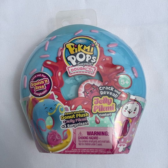 Pinkie Pops Doughy Surprise 1 pc Medium Plush Toy with Surprise toy inside - Picture 2 of 6